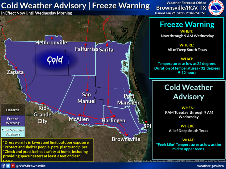 UPDATE 1/21 4pm - School Closures and Warming Centers in the Rio Grande Valley Due to Cold Weather image19.png